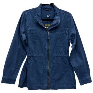 GAP Women's Utility Jacket - Navy Blue